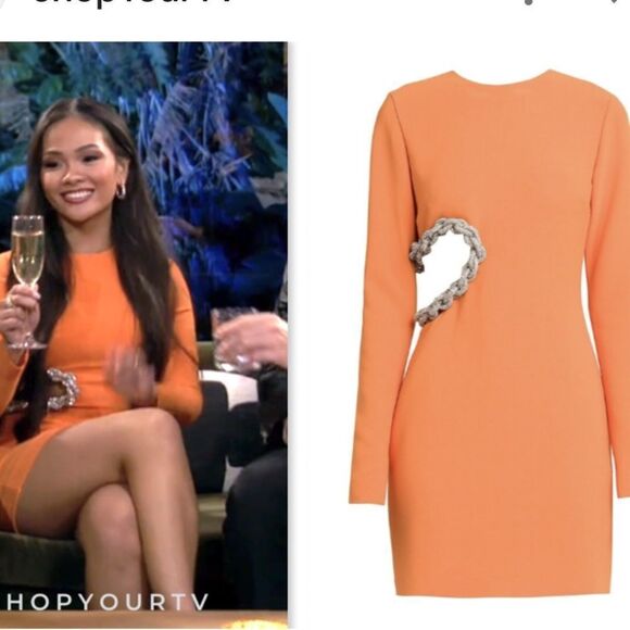 Stella McCartney Crystal Rope Cutout Long Sleeve Cady Minidress 10 NWT $2,500 - Picture 5 of 9